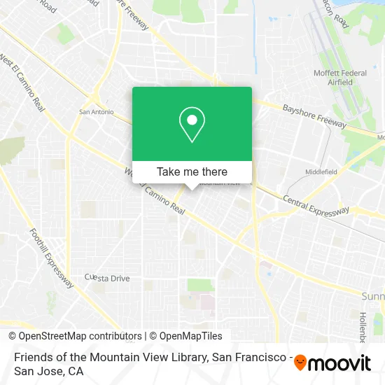 Friends of the Mountain View Library map