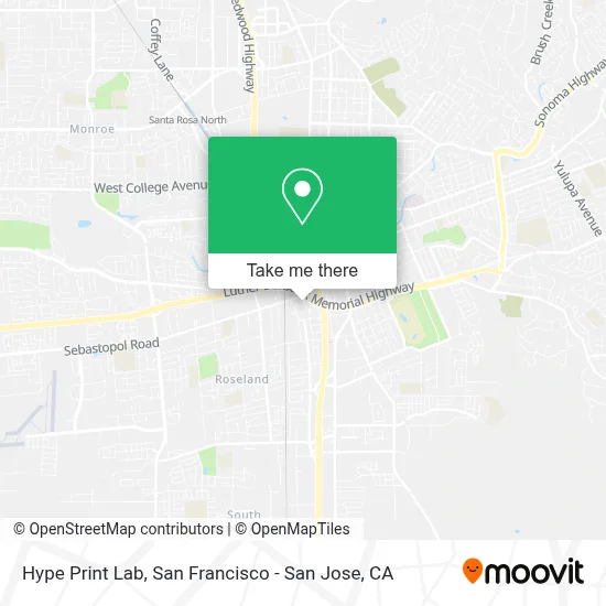 Hype Print Lab map