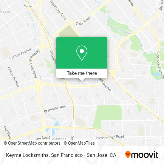 Keyme Locksmiths map
