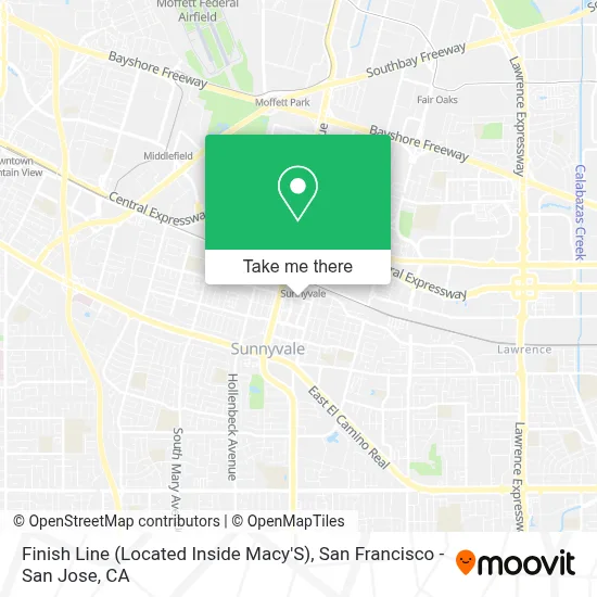 Finish Line (Located Inside Macy'S) map