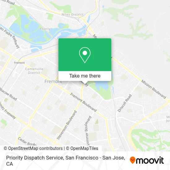 Priority Dispatch Service map