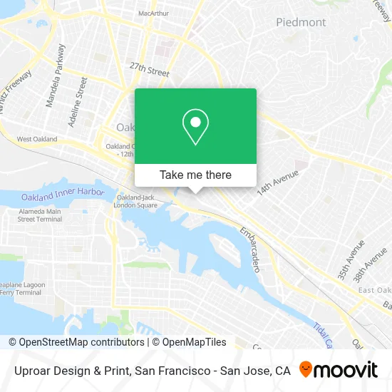 Uproar Design & Print map