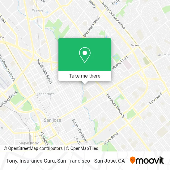 Tony, Insurance Guru map
