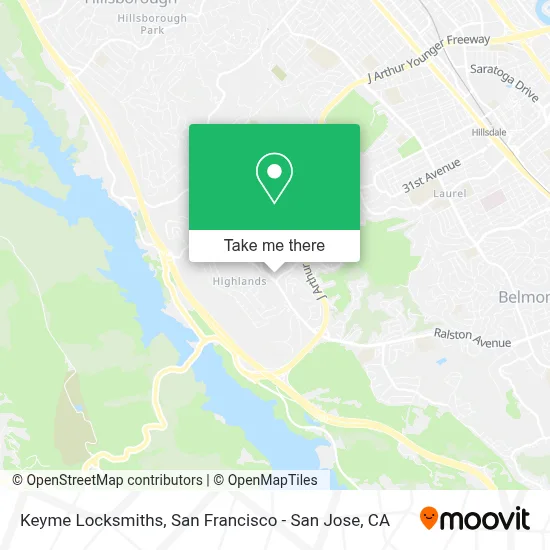 Keyme Locksmiths map