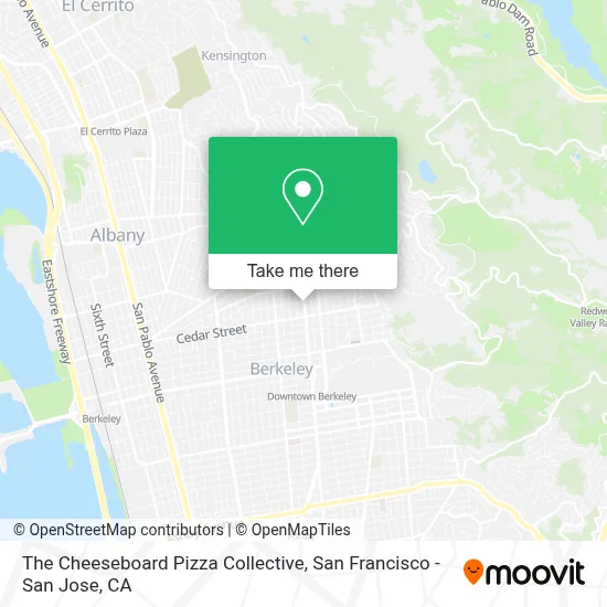 The Cheeseboard Pizza Collective map
