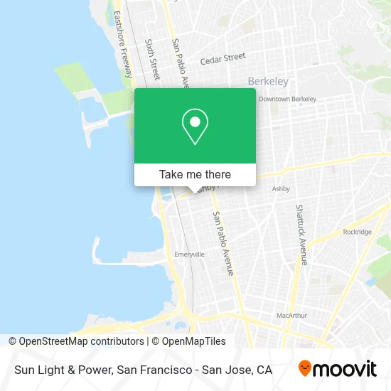 Sun Light & Power map