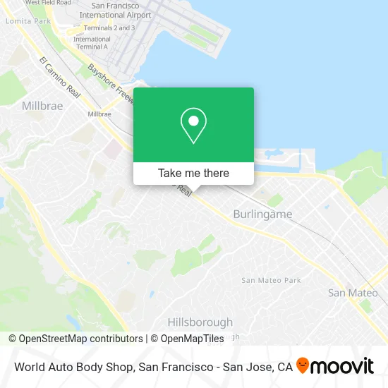 World Auto Body Shop map