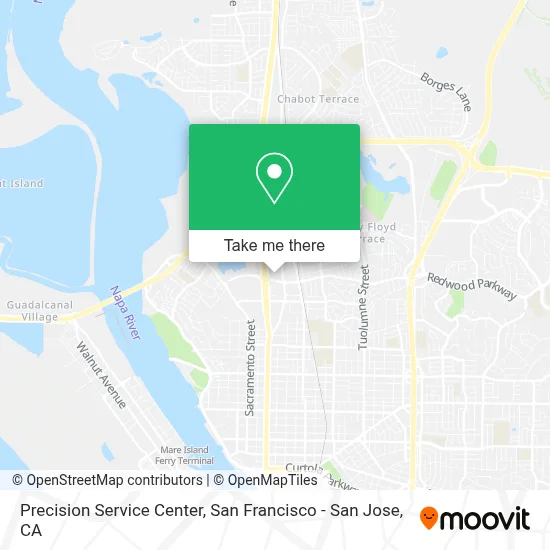 Precision Service Center map