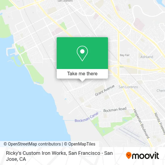 Ricky's Custom Iron Works map
