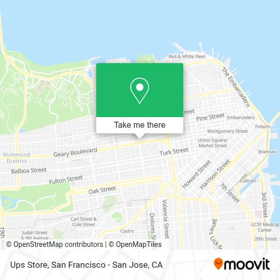 Ups Store map