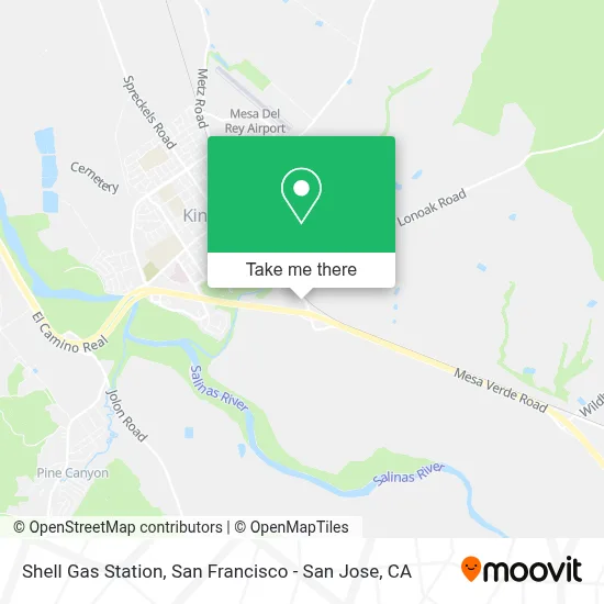 Shell Gas Station map