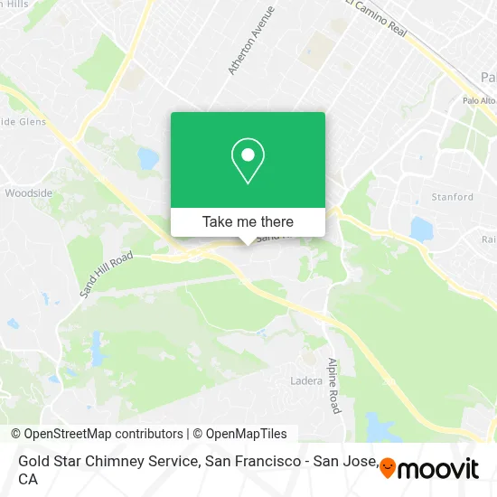 Gold Star Chimney Service map