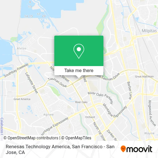 Renesas Technology America map