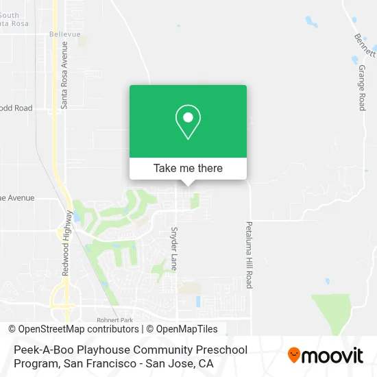 Peek-A-Boo Playhouse Community Preschool Program map