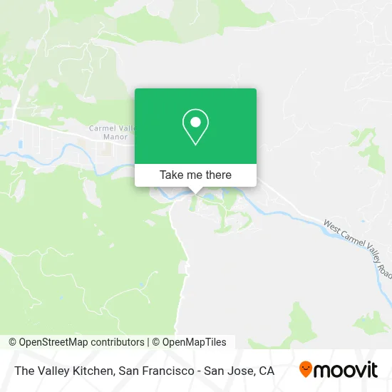 The Valley Kitchen map
