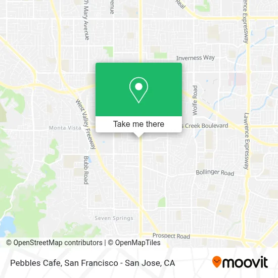 Pebbles Cafe map