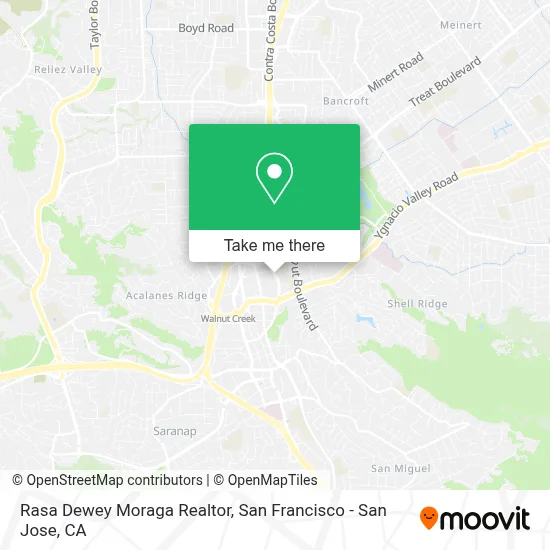Rasa Dewey Moraga Realtor map