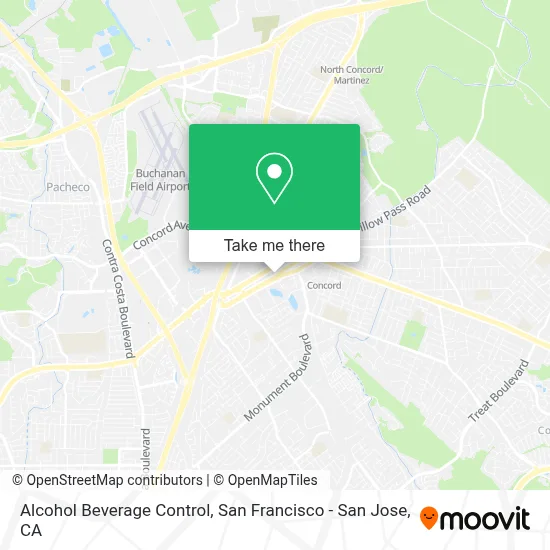 Alcohol Beverage Control map
