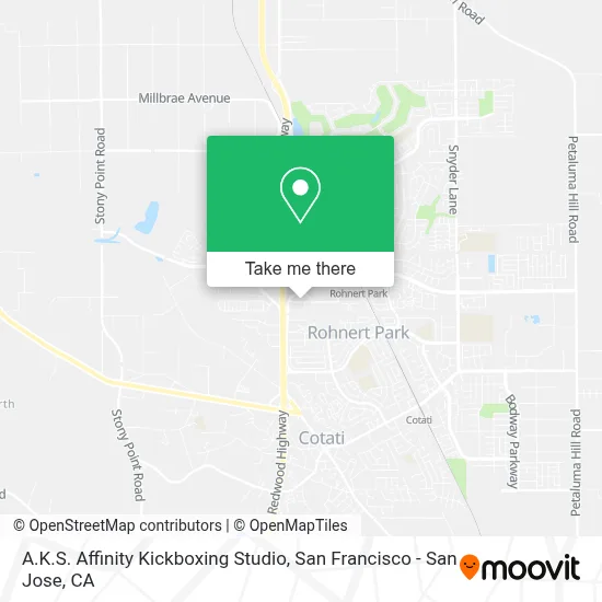 A.K.S. Affinity Kickboxing Studio map