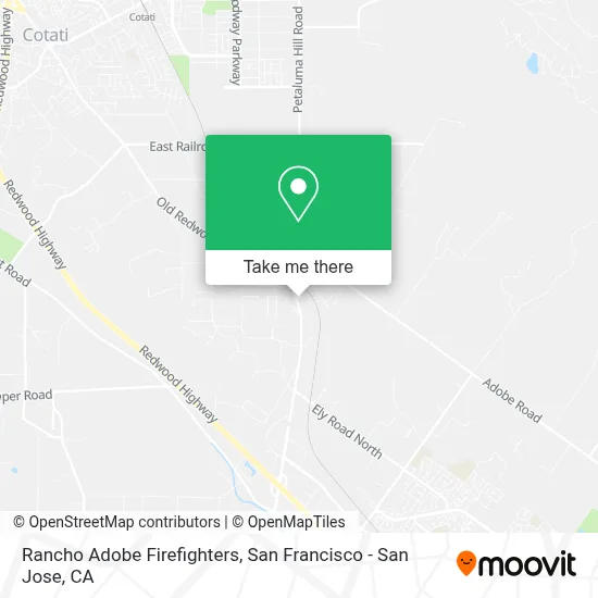 Rancho Adobe Firefighters map