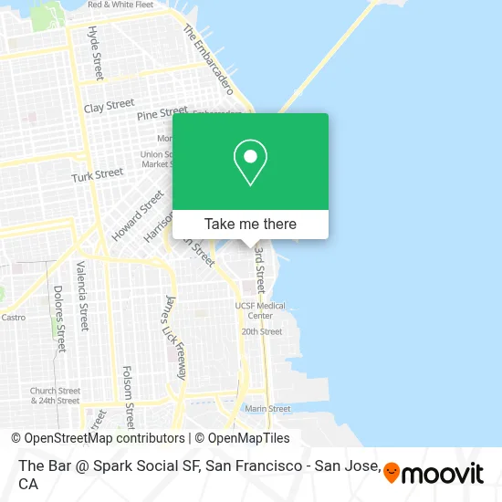 The Bar @ Spark Social SF map