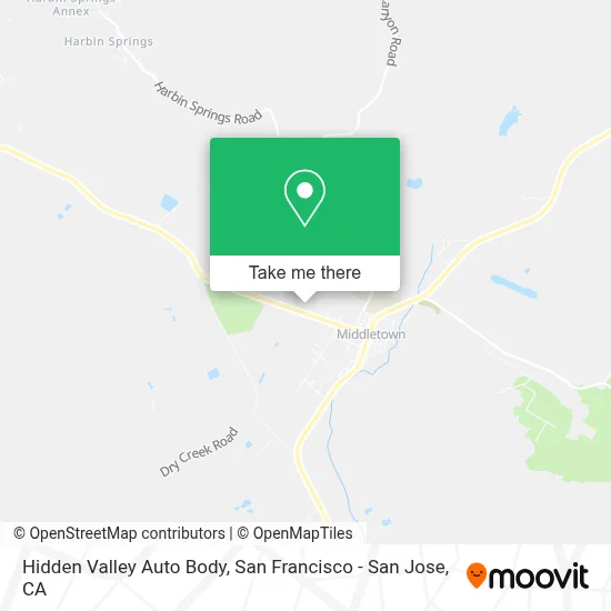 Hidden Valley Auto Body map