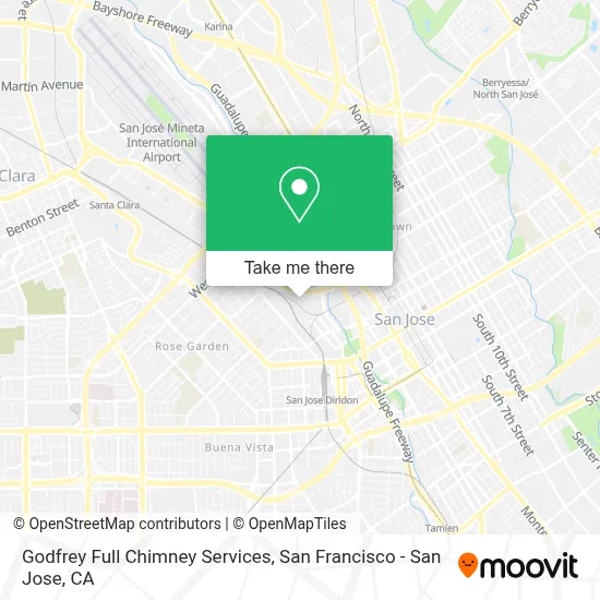 Godfrey Full Chimney Services map
