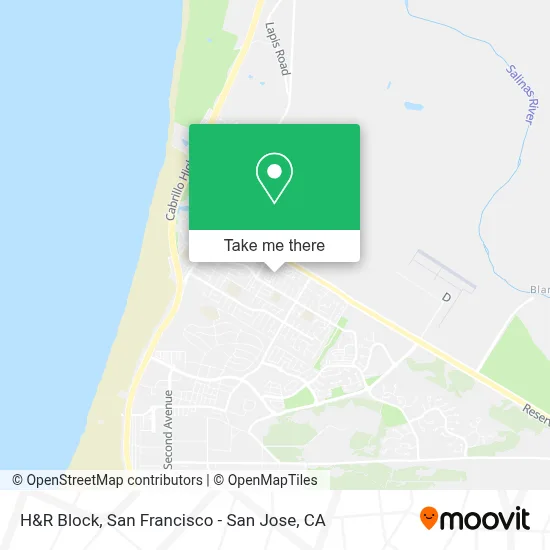 H&R Block map