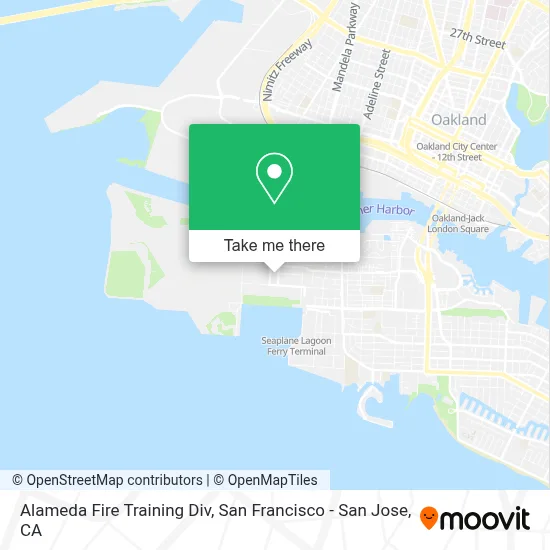 Alameda Fire Training Div map