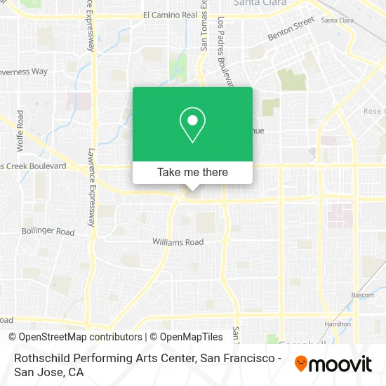 Rothschild Performing Arts Center map