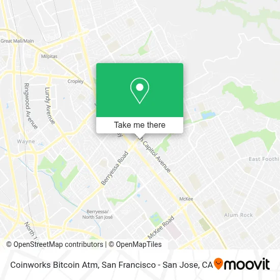 Coinworks Bitcoin Atm map