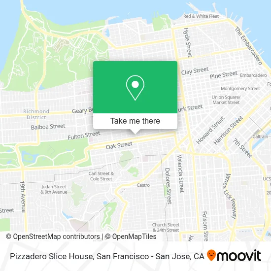 Pizzadero Slice House map
