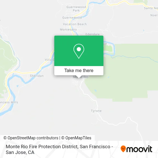 Monte Rio Fire Protection District map