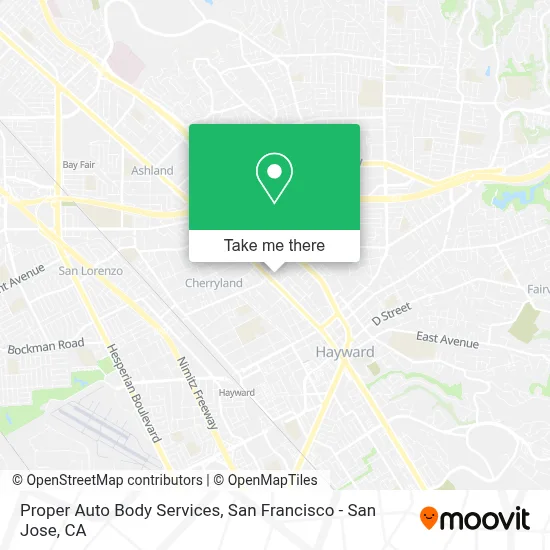 Proper Auto Body Services map