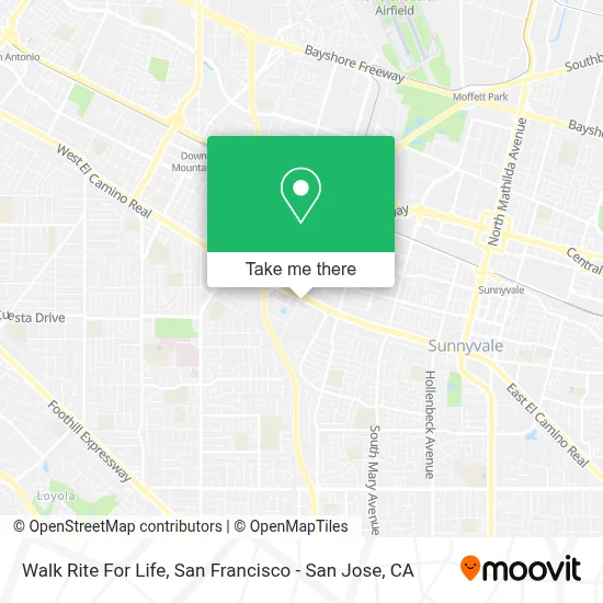 Walk Rite For Life map