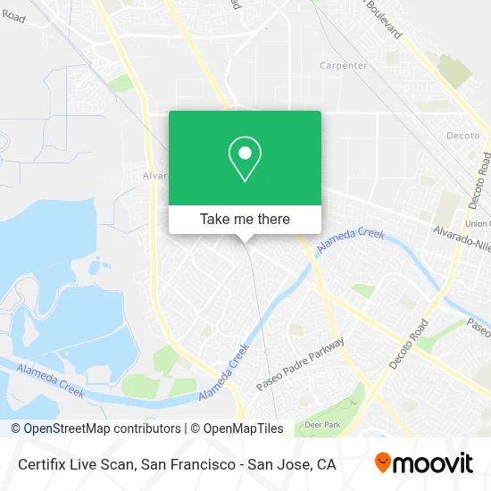 Certifix Live Scan map