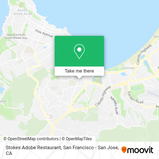 Stokes Adobe Restaurant map