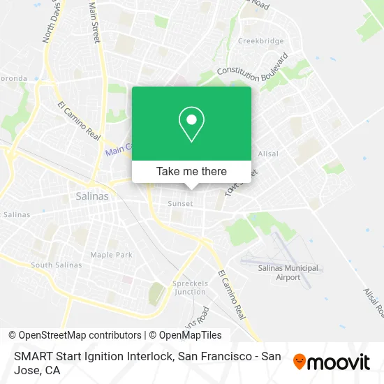 SMART Start Ignition Interlock map