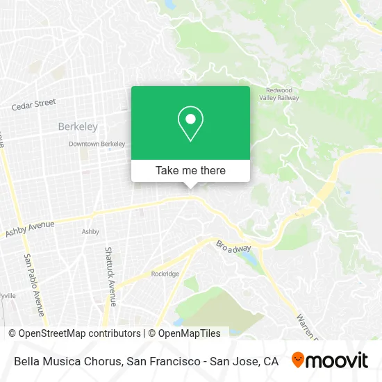 Bella Musica Chorus map