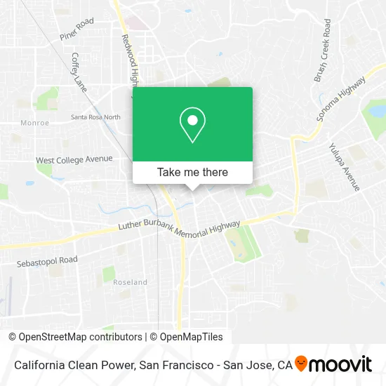 California Clean Power map