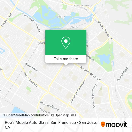 Rob's Mobile Auto Glass map