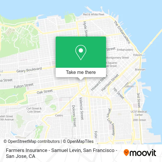 Farmers Insurance - Samuel Levin map