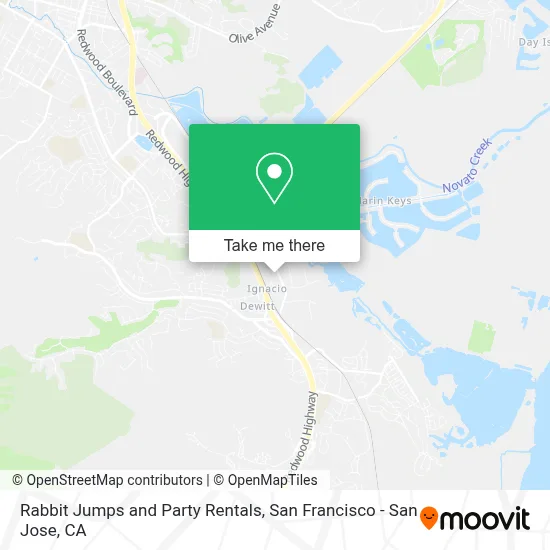 Rabbit Jumps and Party Rentals map