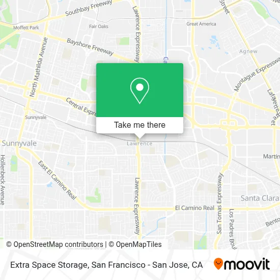 Extra Space Storage map