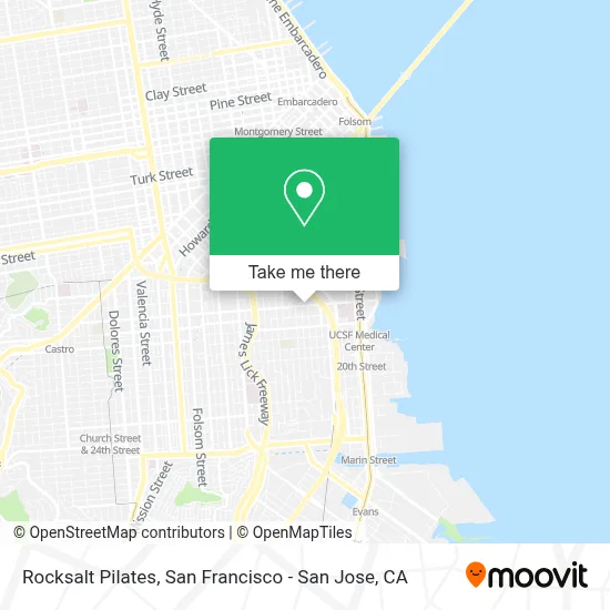 Rocksalt Pilates map