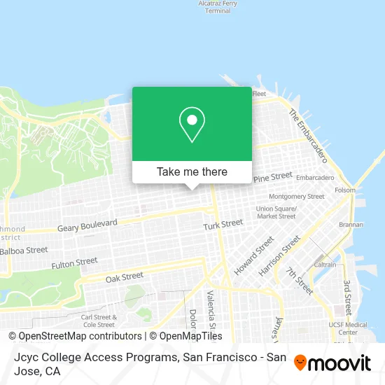 Jcyc College Access Programs map