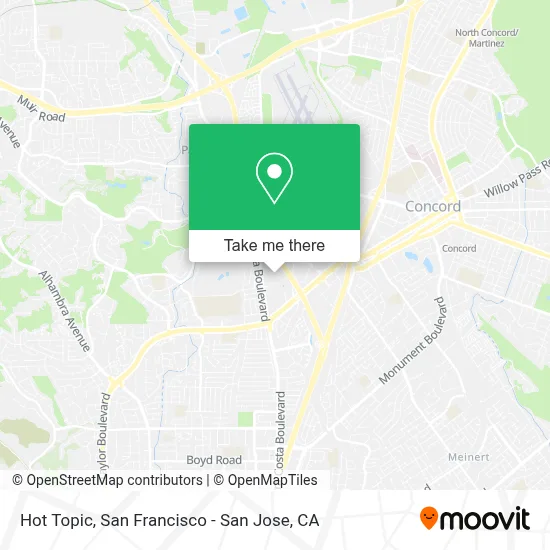 Hot Topic map