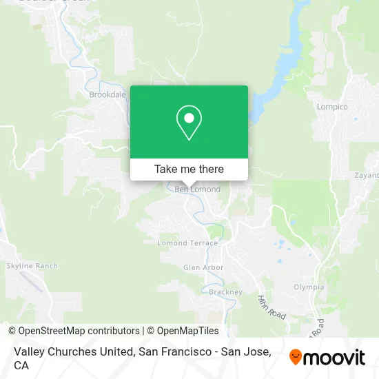 Valley Churches United map
