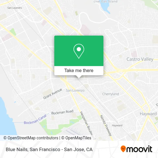 Blue Nails map