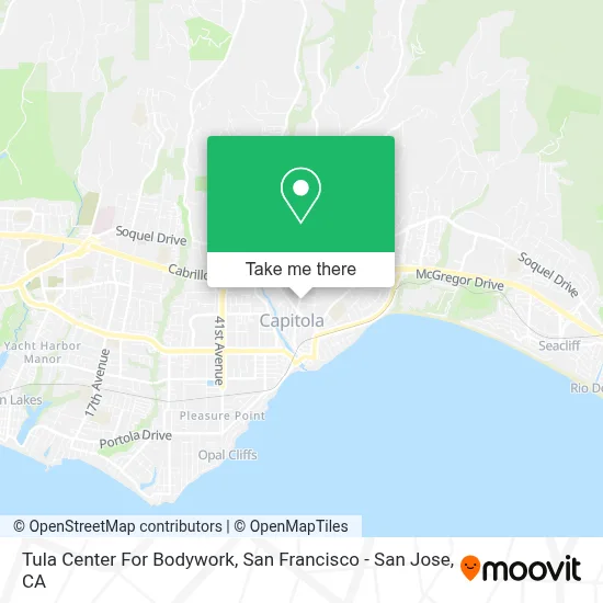 Tula Center For Bodywork map